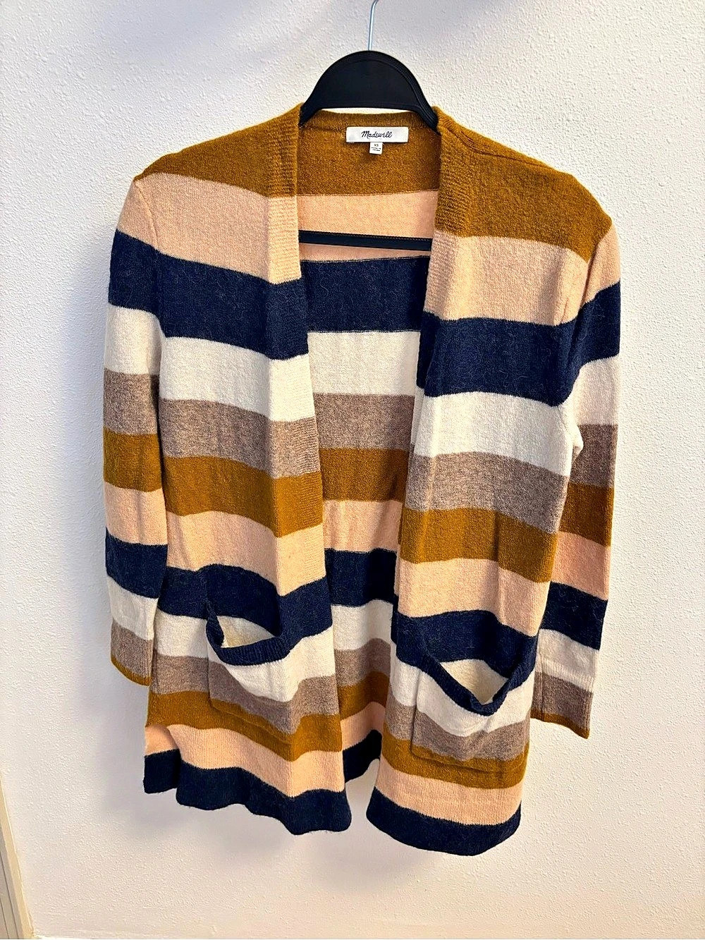 Madewell Striped Wool Cardigan XS
